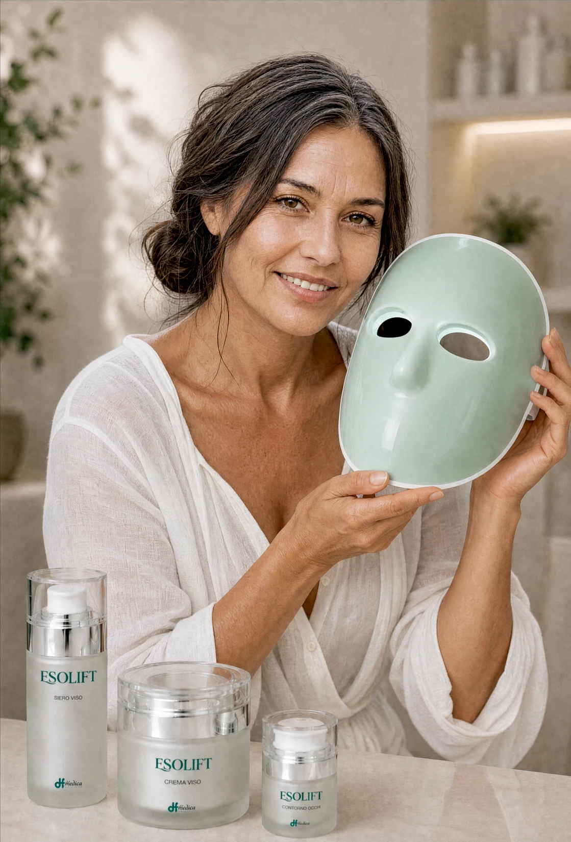 La linea cosmetica Esolift e la maschera LED nel rituale di cura della pelle